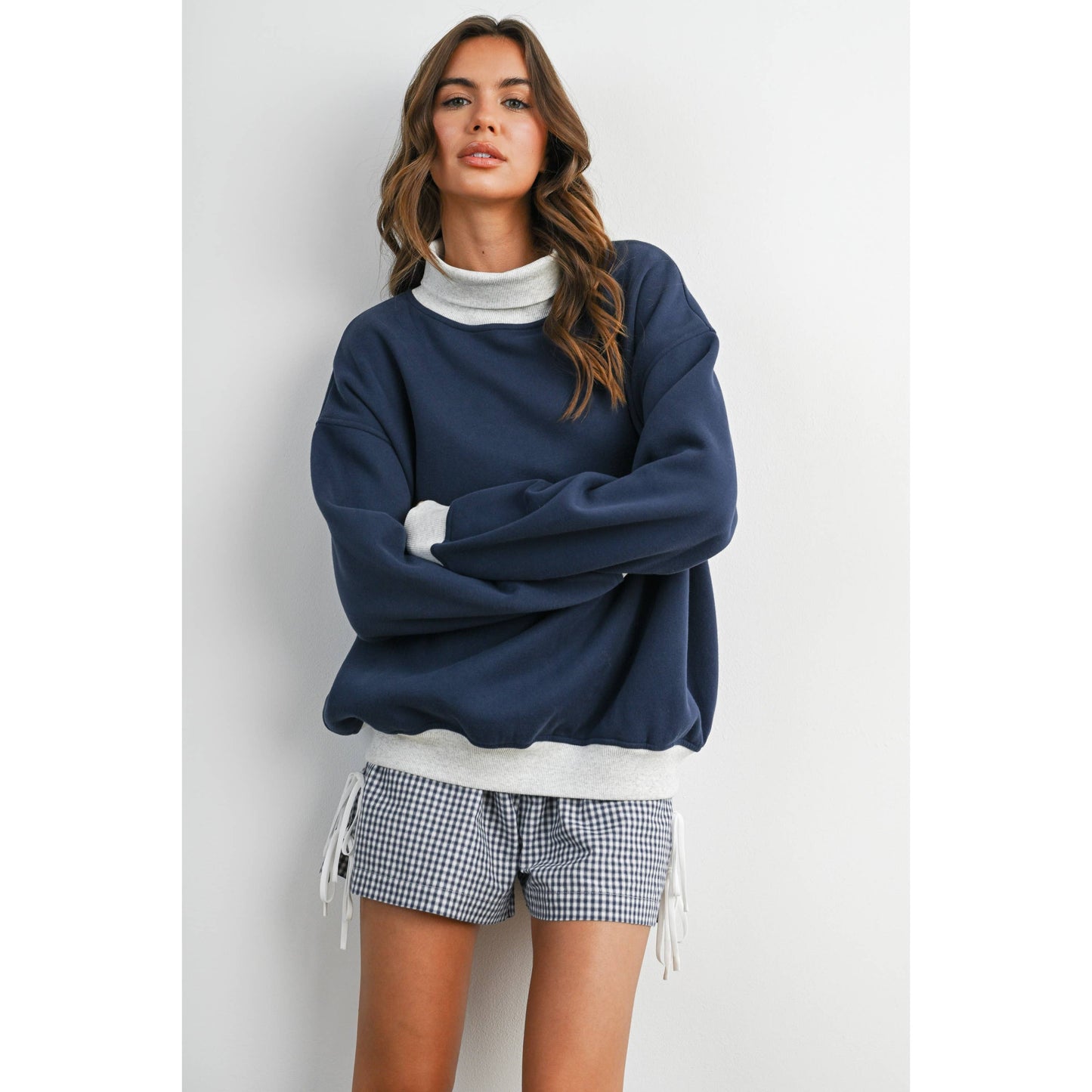Women's Gingham Tie-Side Shorts