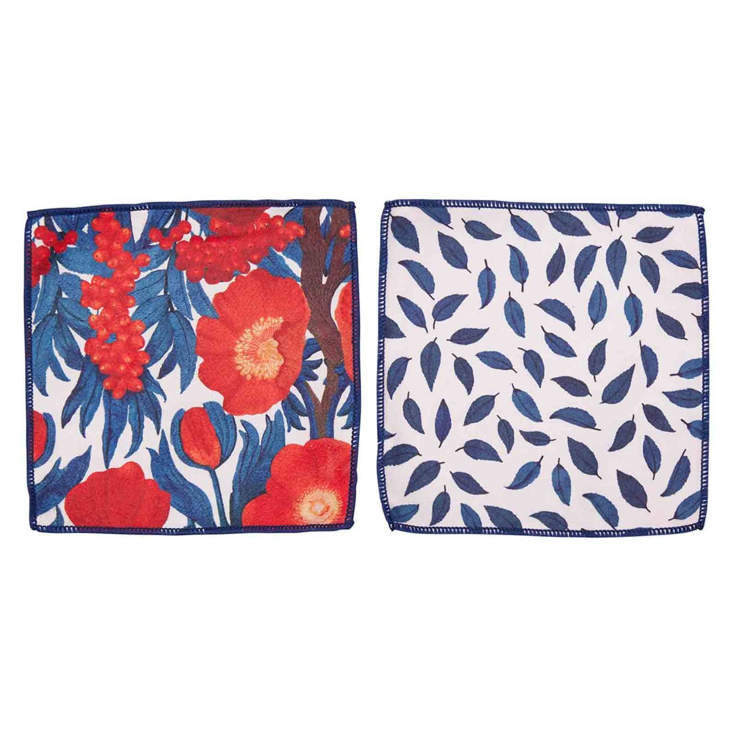 ICELANDIC POPPIES Reusable Cocktail Napkins, Set of 8