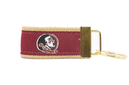 Florida State Seminoles Collegiate Woven Ribbon Key Chain.