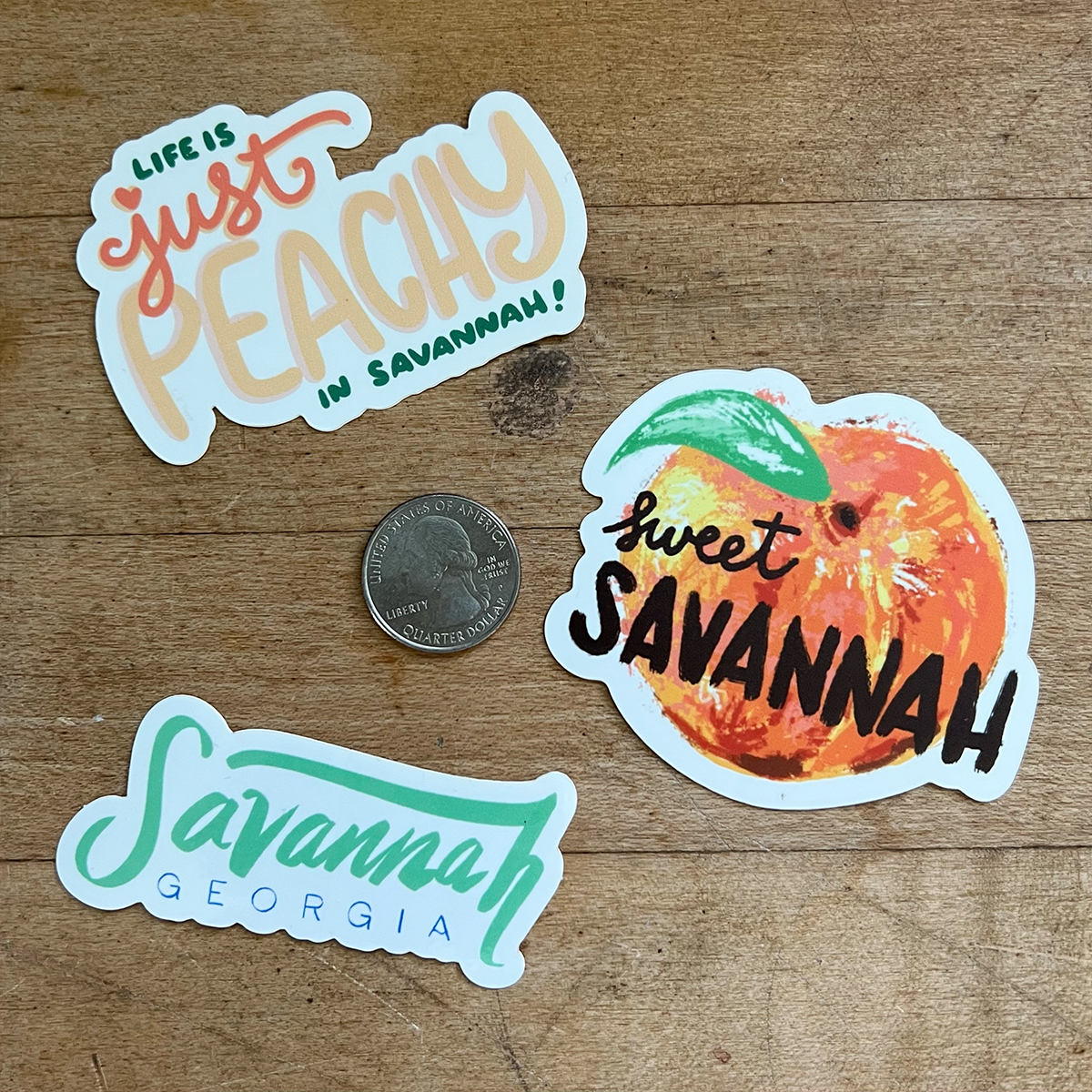 Life's Just Peachy Savannah Sticker