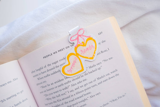 Romance Reader Locket Magnetic Bookmark