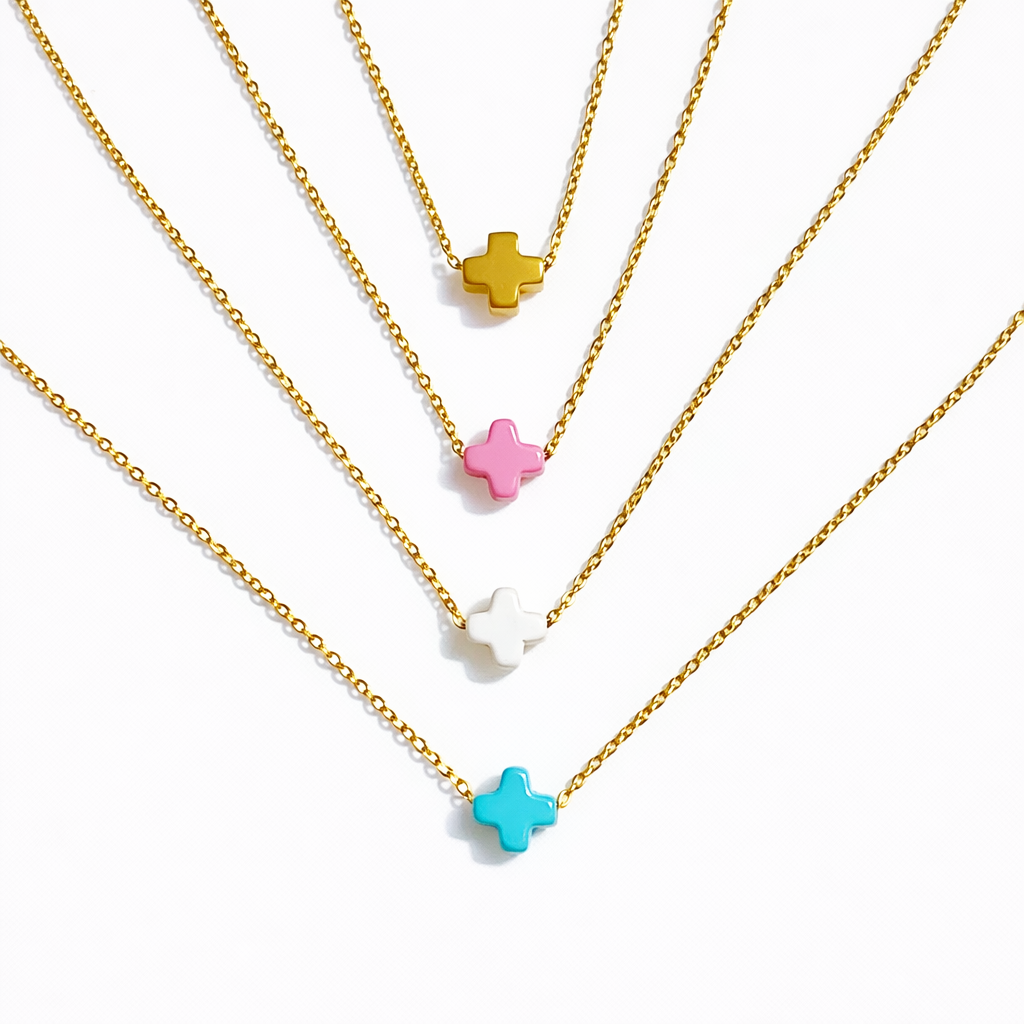 So Very Blessed Cross Necklace – Waterproof Gold Chain
