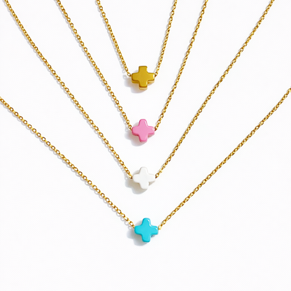 So Very Blessed Cross Necklace – Waterproof Gold Chain