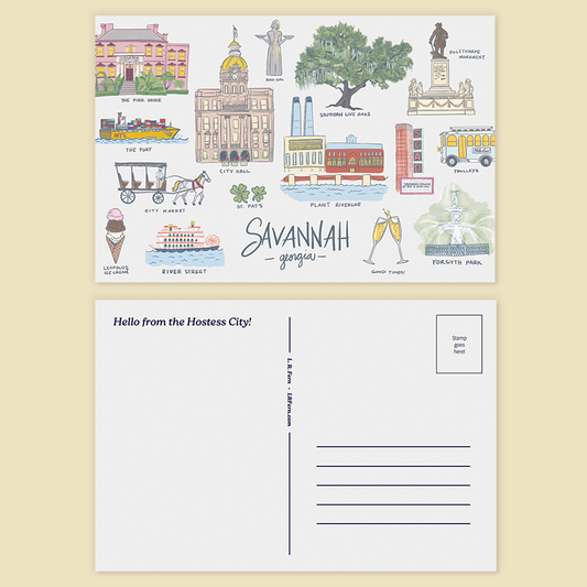 Savannah Sights Postcard