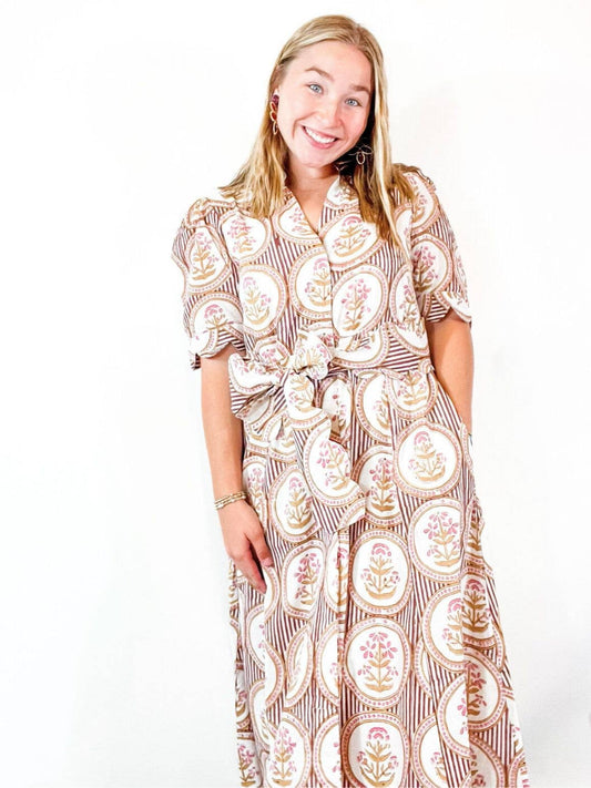 Heart of Grace Medallion Floral Dres