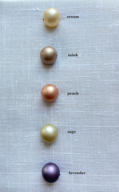 The Classic Bead Cap Bracelet - Matte Pearl Color Options