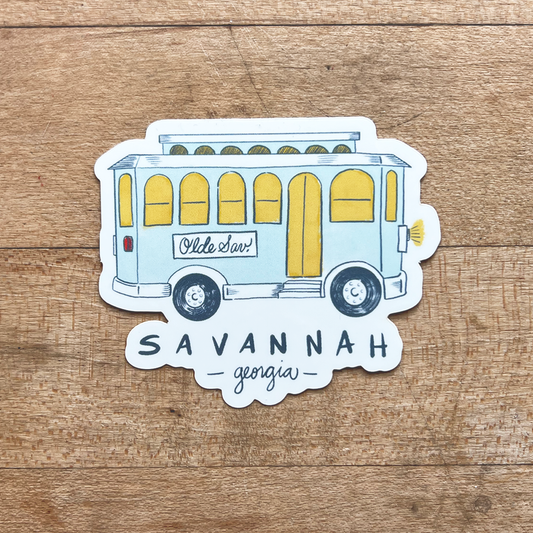 Savannah Trolley Sticker