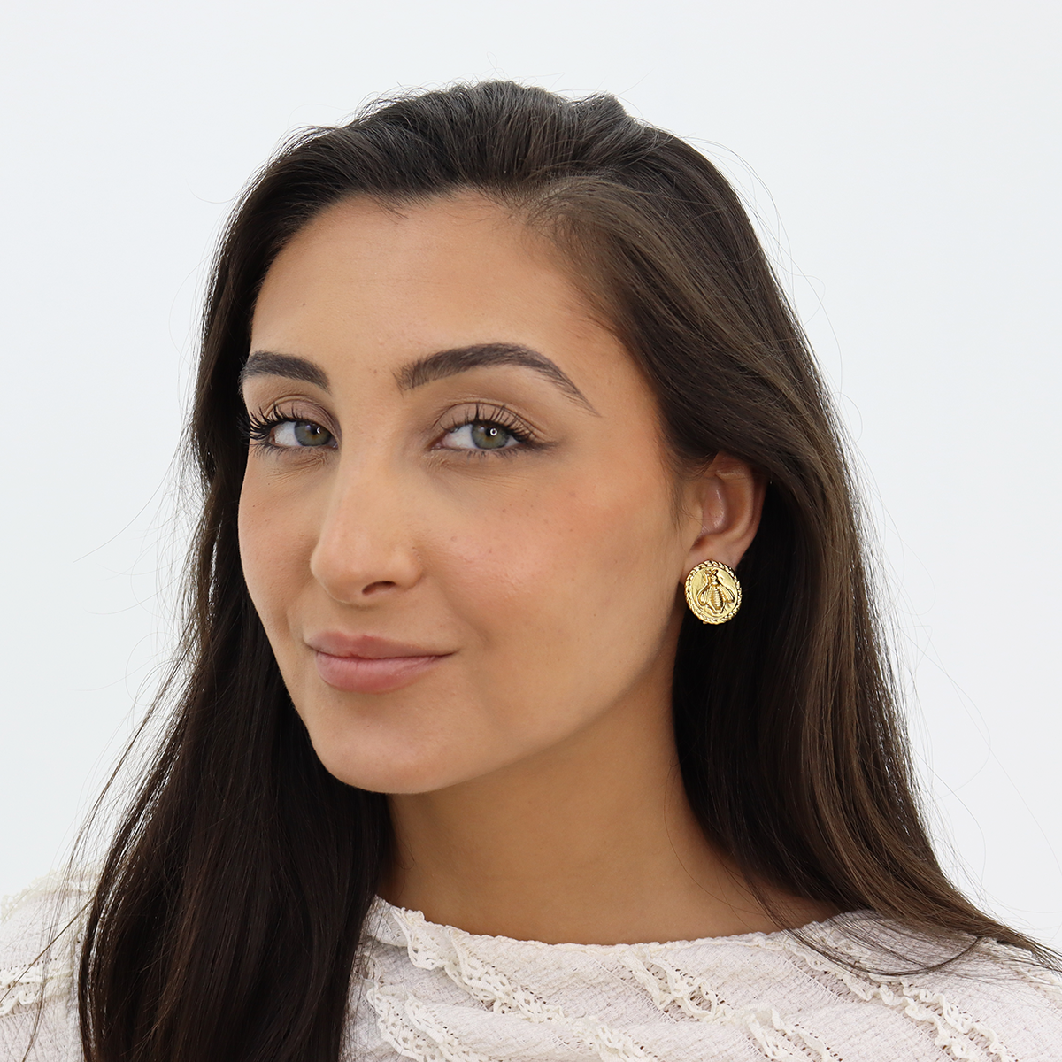 Retro Bee Clip On - 24K Gold Plated