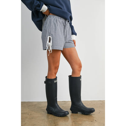 Women's Gingham Tie-Side Shorts