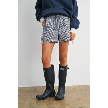 Women's Gingham Tie-Side Shorts