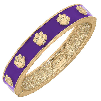 Clemson Tigers Enamel Logo Hinge Bangle